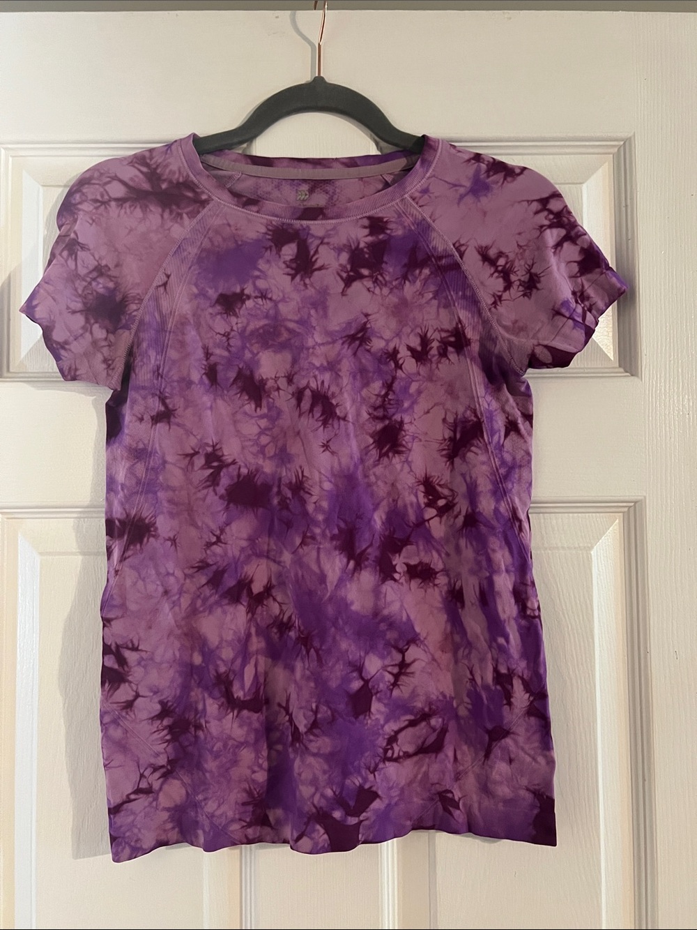 Purple Tie-Dye Short Sleeve Girl’s Top